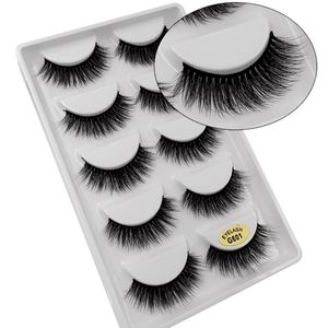 5 Pair 3D Mink False Eyelashes